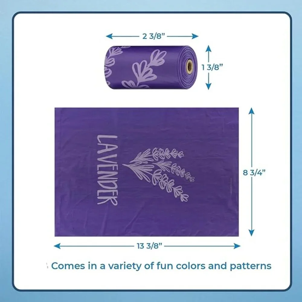Best Pet Supplies Dog Poop Bags for Waste (150 Bags) Refuse Cleanup, Doggy Roll